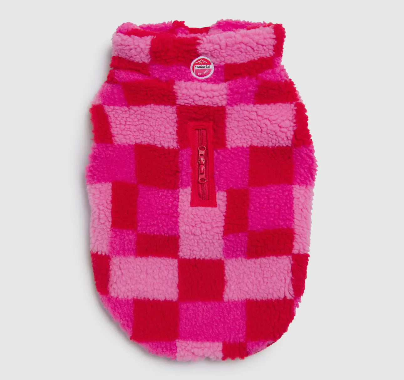 Fabdog Ski Sherpa Vest in Pink