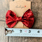 Red Leather Bow